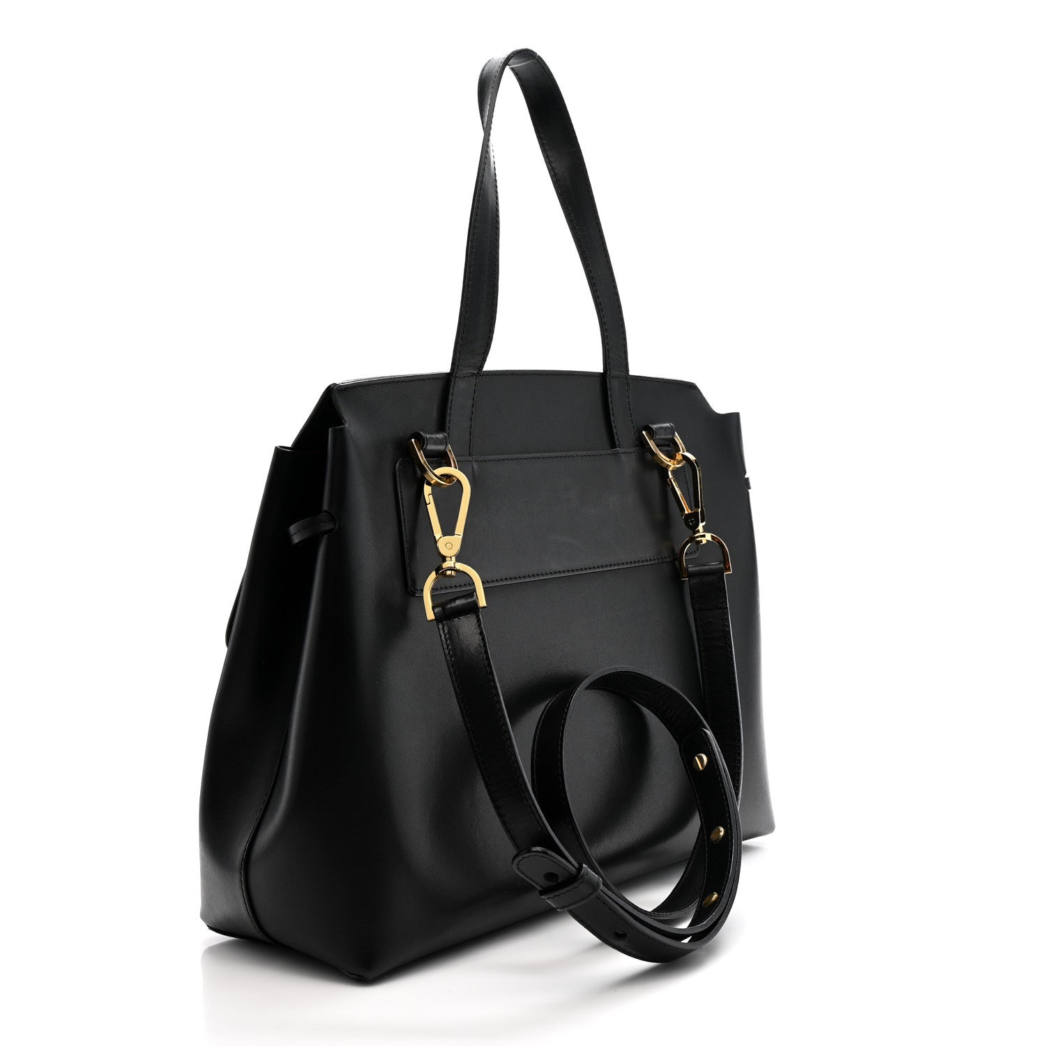 Mansur Gavriel Calfskin Lady Bag Black Flamma 3 of 13