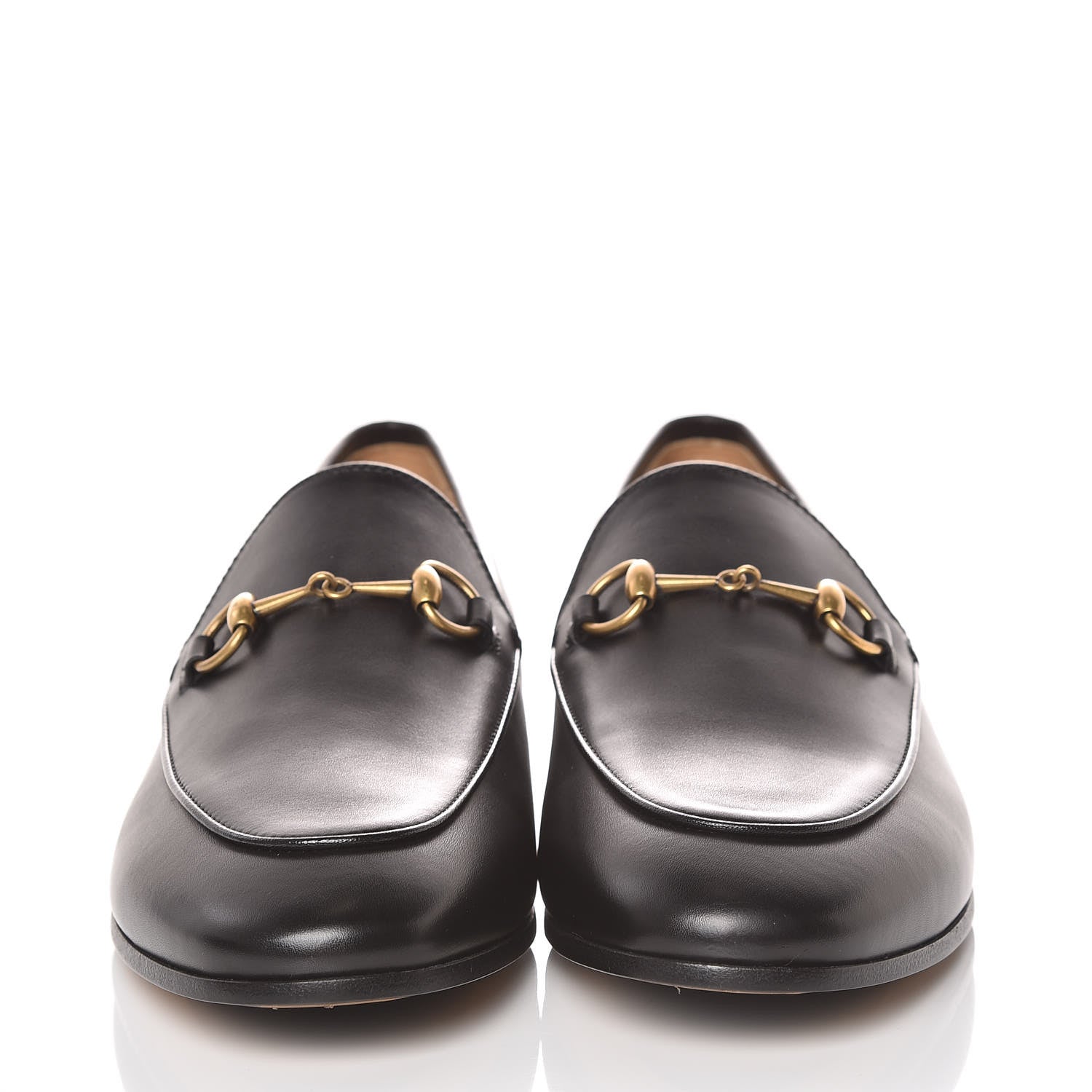 Gucci Calfskin Womens Jordaan Loafers 39 Black 2 of 9