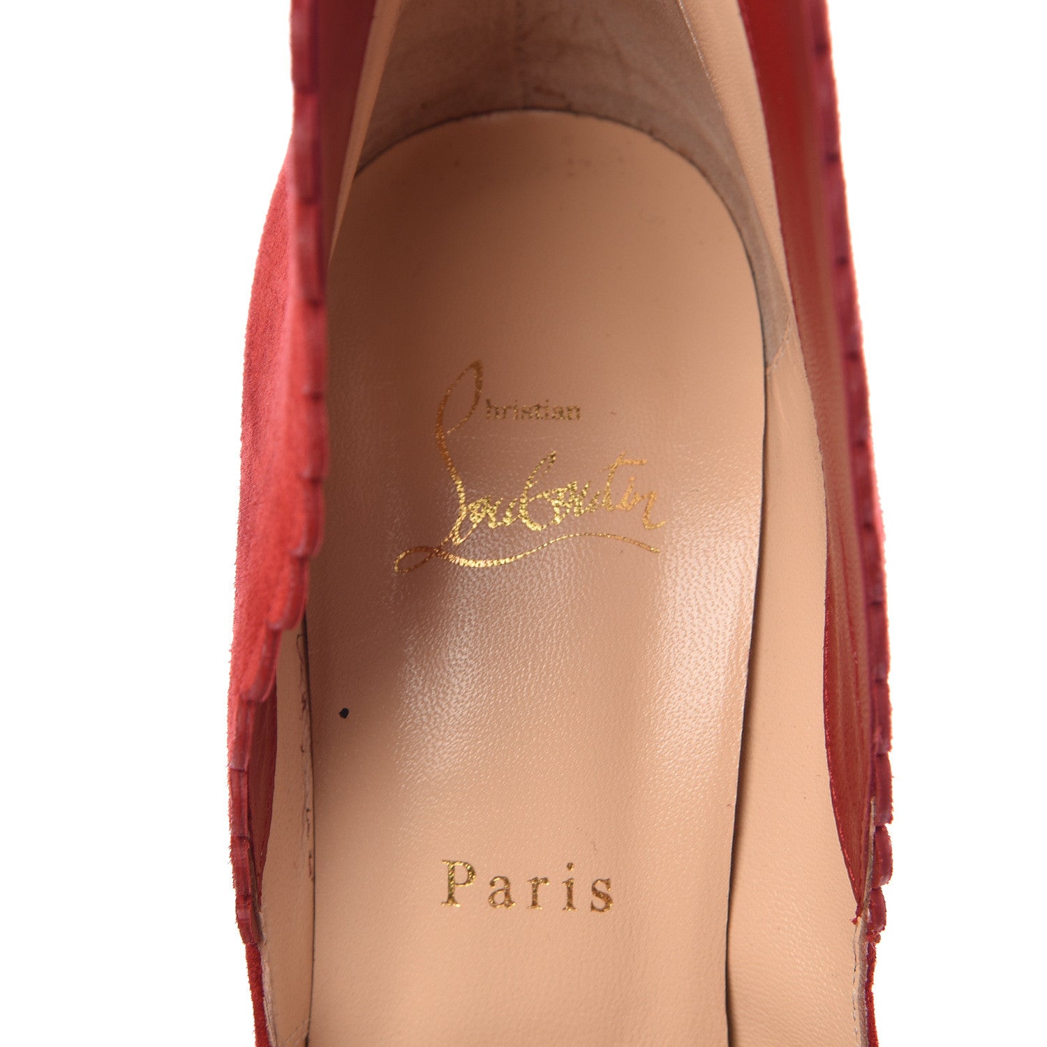 Christian Louboutin Veau Velours Pijonina 100 Booties 39 Rougissime 8 of 9