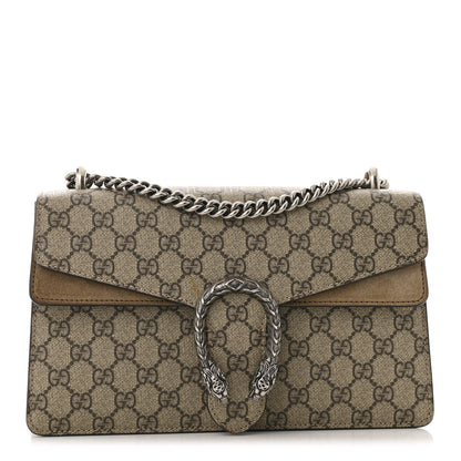 Gucci GG Supreme Monogram Small Dionysus Shoulder Bag Taupe 1 of 14