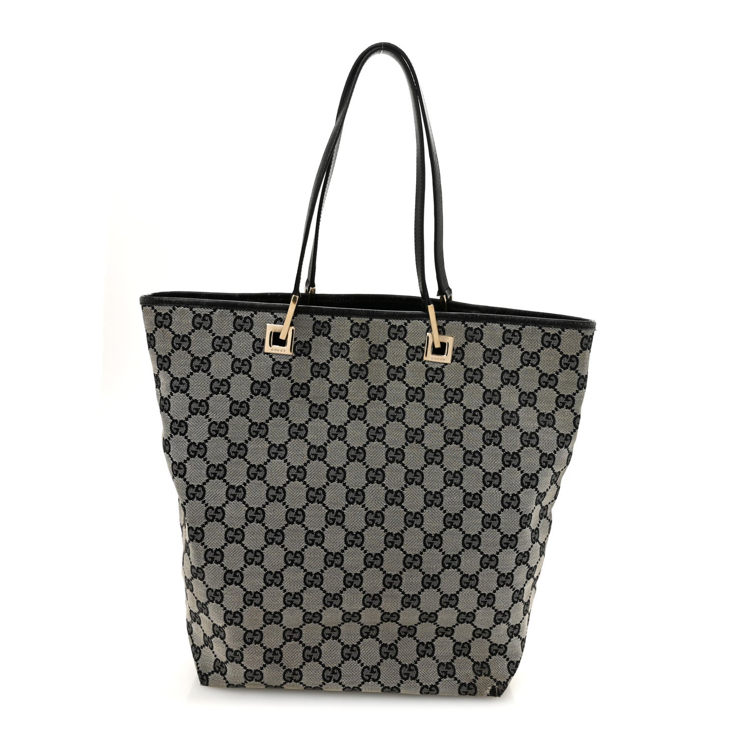 Monogram Large Bucket Tote Black