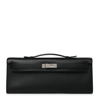 Hermes Swift Kelly Cut Clutch Pochette Black 1 of 9