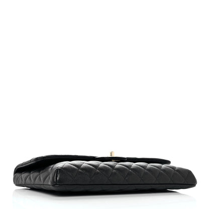 Chanel Caviar Quilted Flap Clutch Black 4 of 10