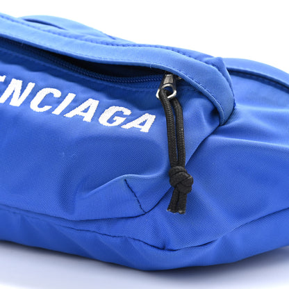 Balenciaga Sport Nylon Logo Embroidered Wheel Beltpack Bleu Roi 6 of 11