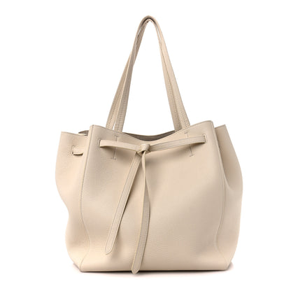 Celine Soft Grained Calfskin Small Belt Cabas Phantom Vanilla 1 of 11