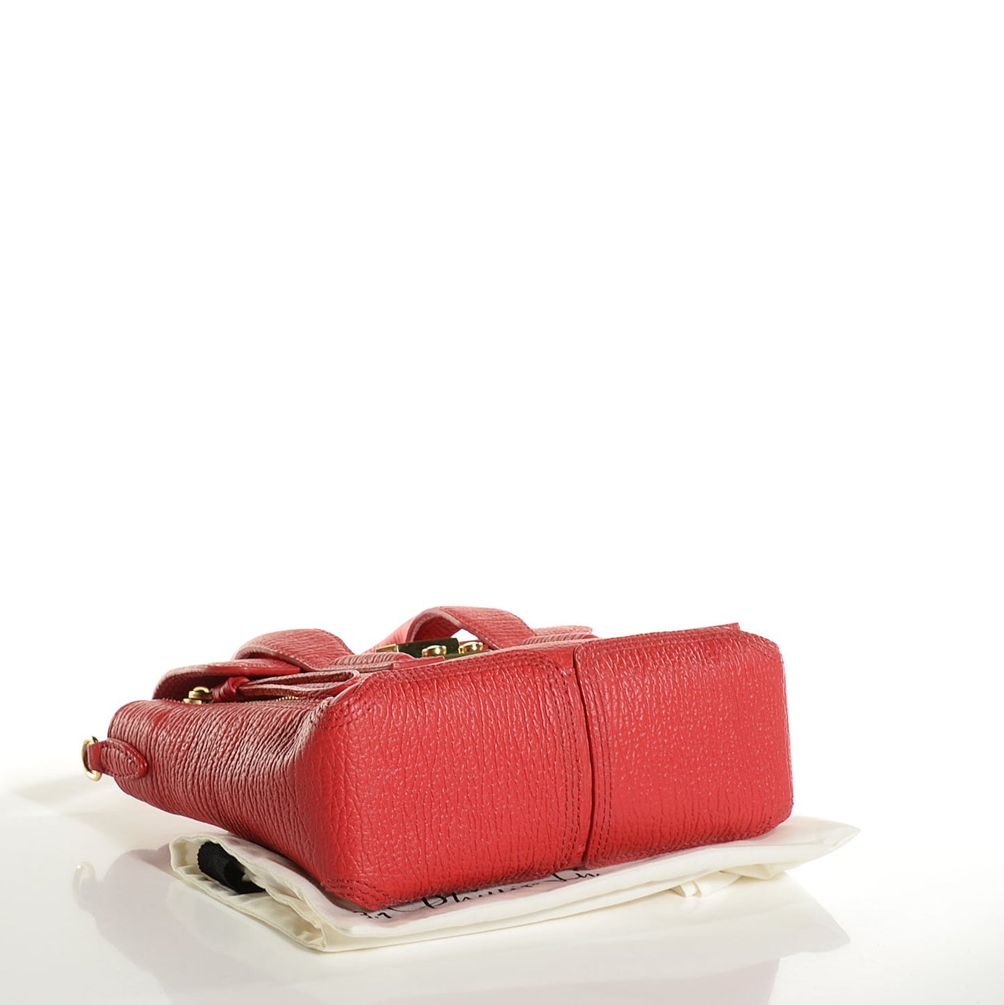 3.1 Textured Calfskin Mini Pashli Satchel Red