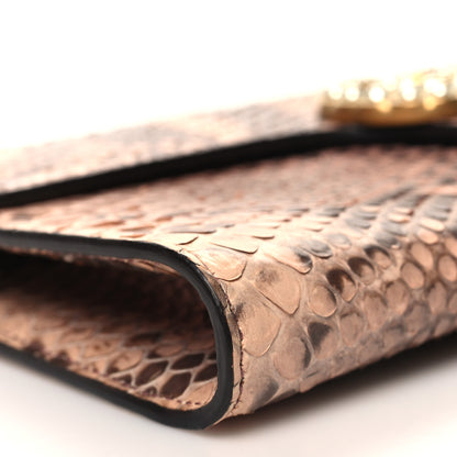 Gucci Snakeskin Pearly GG Marmont Clutch Taffy 10 of 12