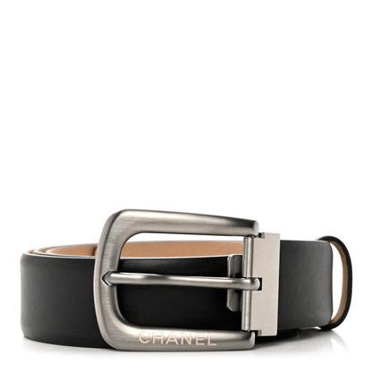 Chanel Calfskin Belt 95 38 Black 1 of 7