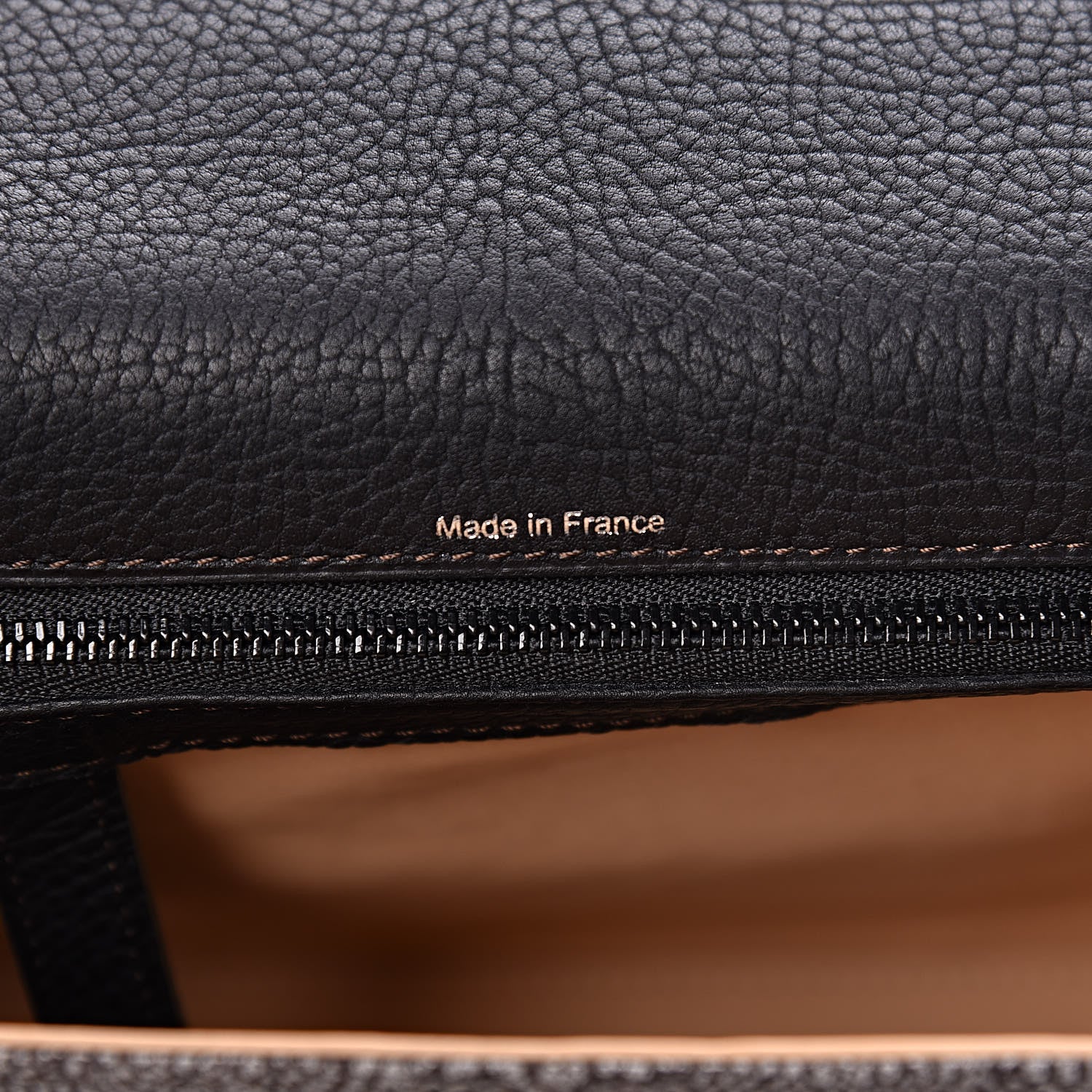 Delvaux Grained Calfskin MM Tribal Stitch Tempete Satchel Ebene Ivory Black 7 of 11