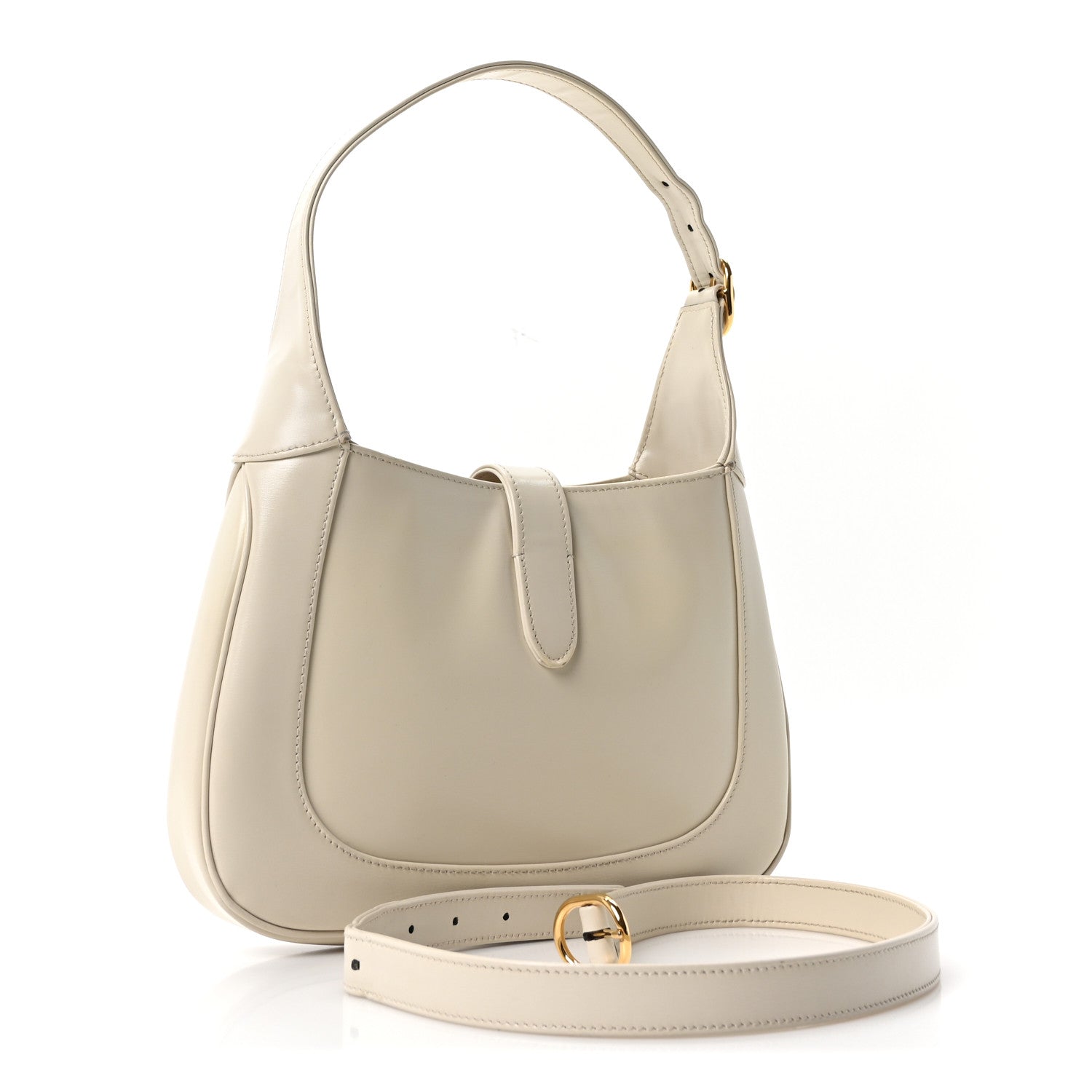 Gucci Boarded Dyana Lux Calfskin Small Jackie 1961 Hobo Mystic White 3 of 10