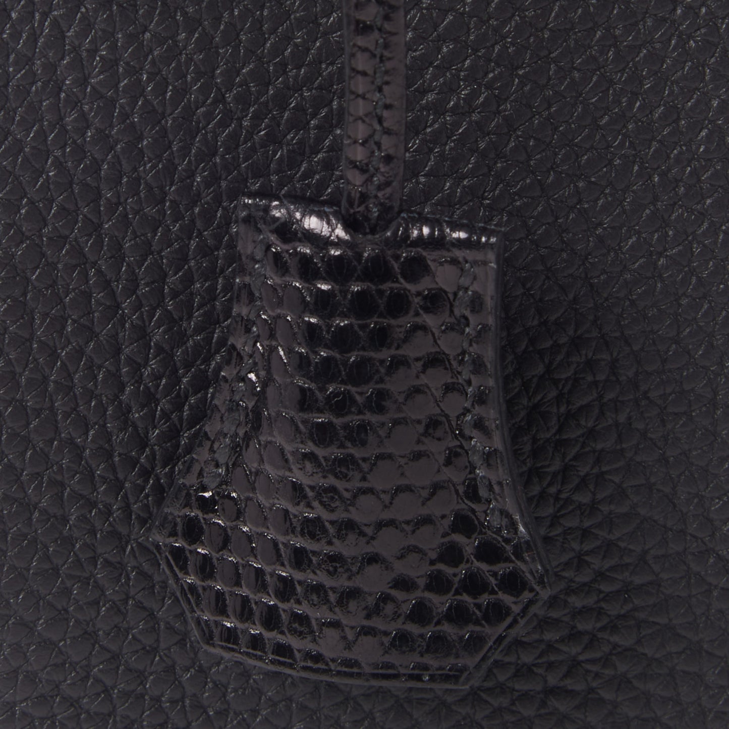 Togo Lizard Kelly Retourne Touch 25 Black