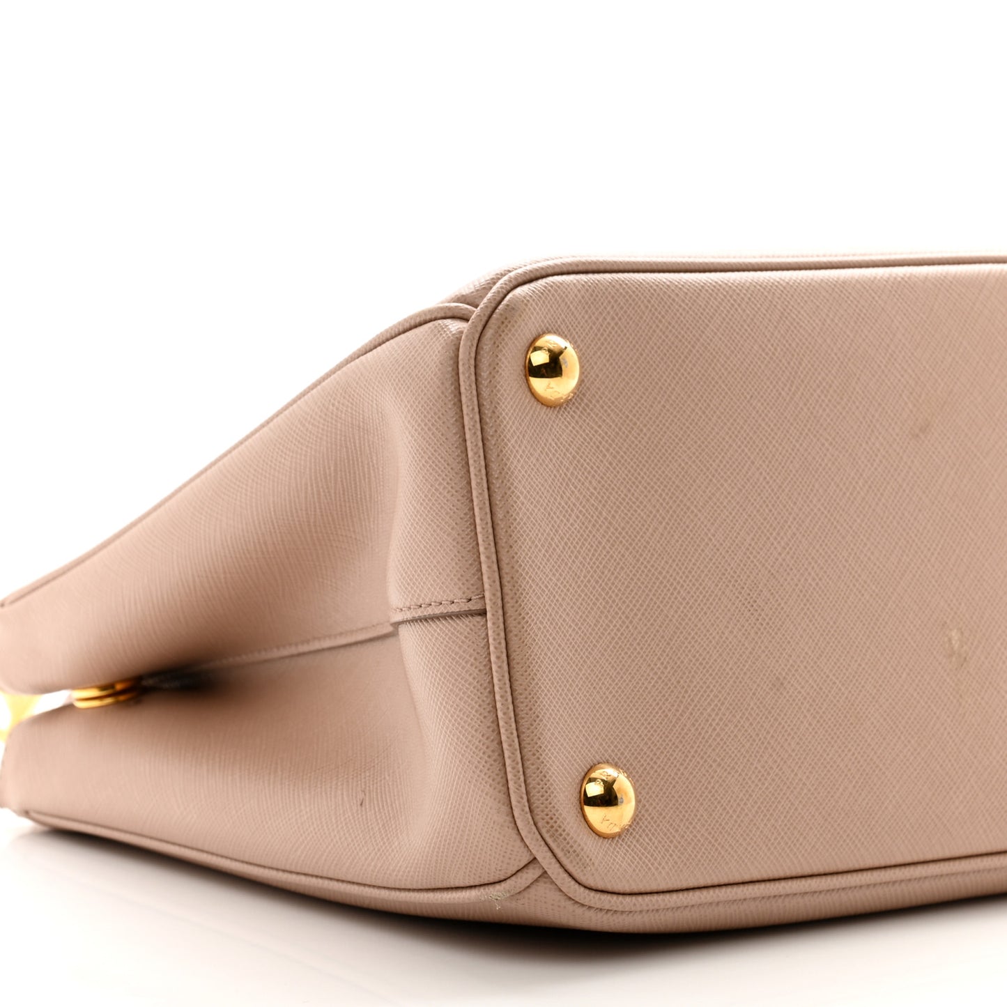 Saffiano Lux Small Galleria Double Zip Tote Cipria