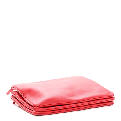 Celine Lambskin Small Trio Crossbody Bag Red 4 of 11