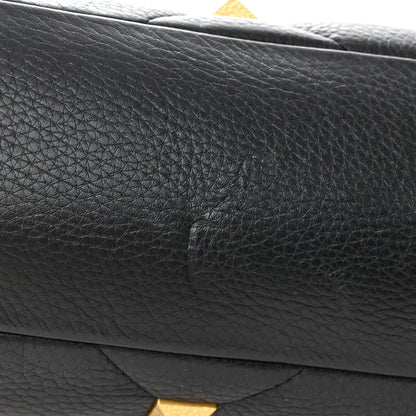 Valentino Garavani Grained Calfskin Quilted Large Roman Stud Tote Black 10 of 10