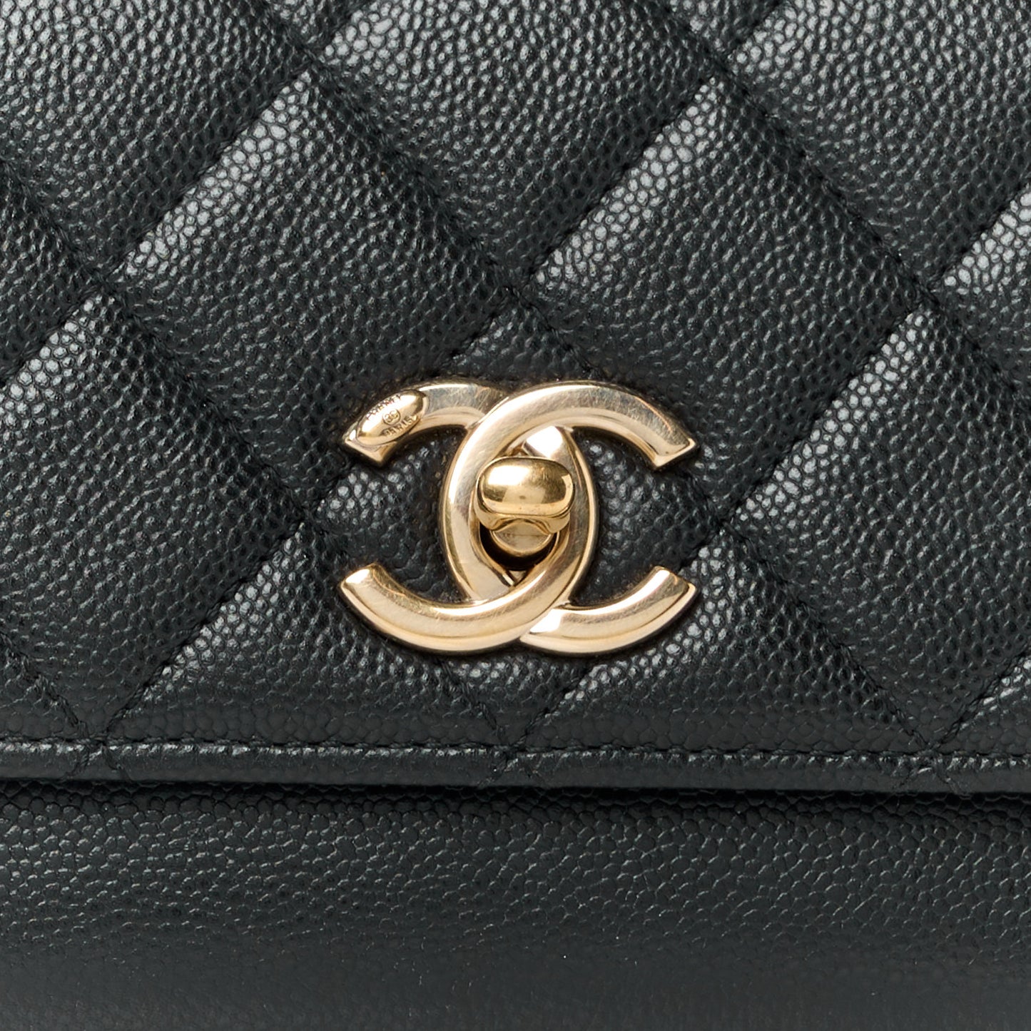 Caviar Quilted Mini Business Affinity Flap Black