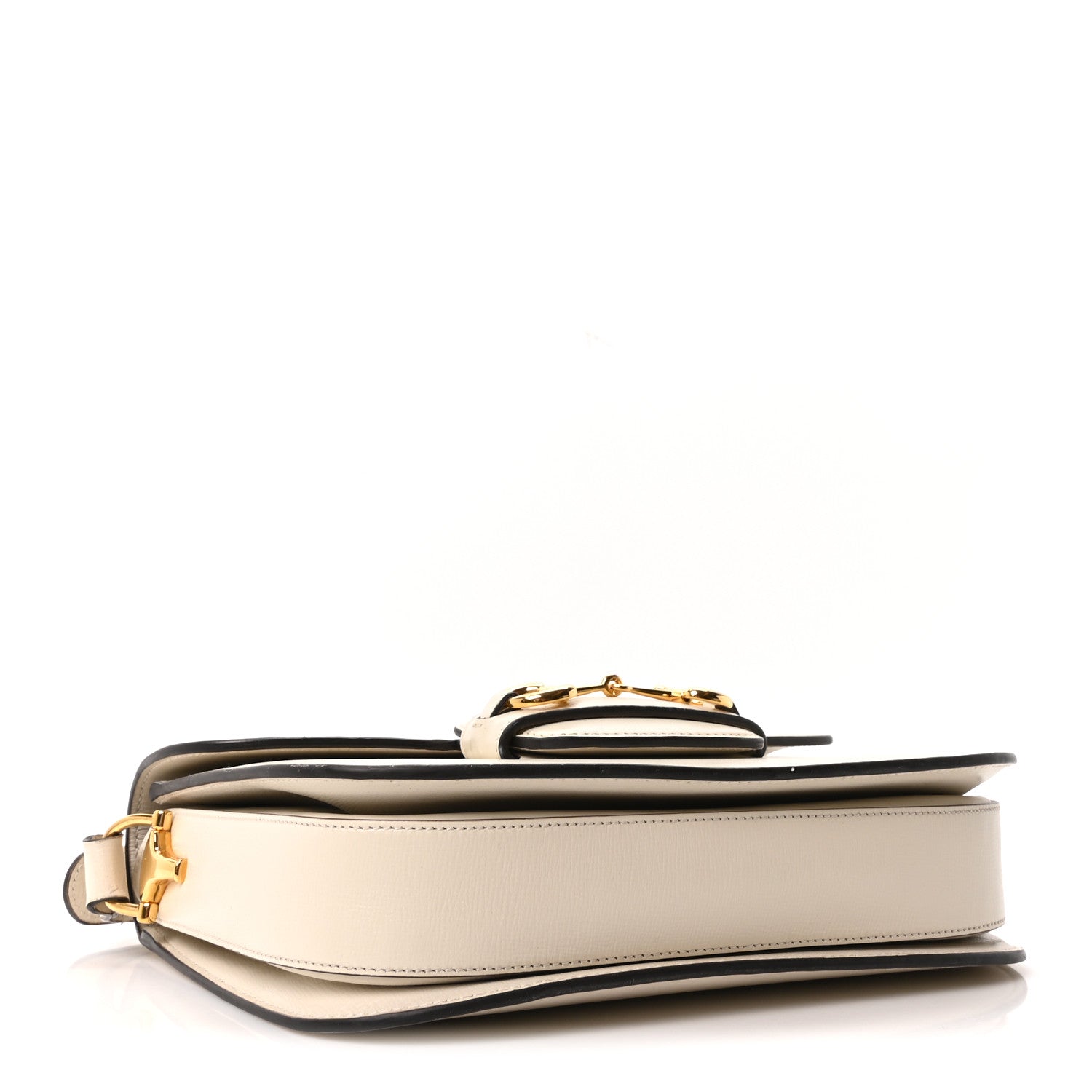 Gucci Azalea Calfskin Horsebit 1955 Shoulder Bag Mystic White 4 of 10