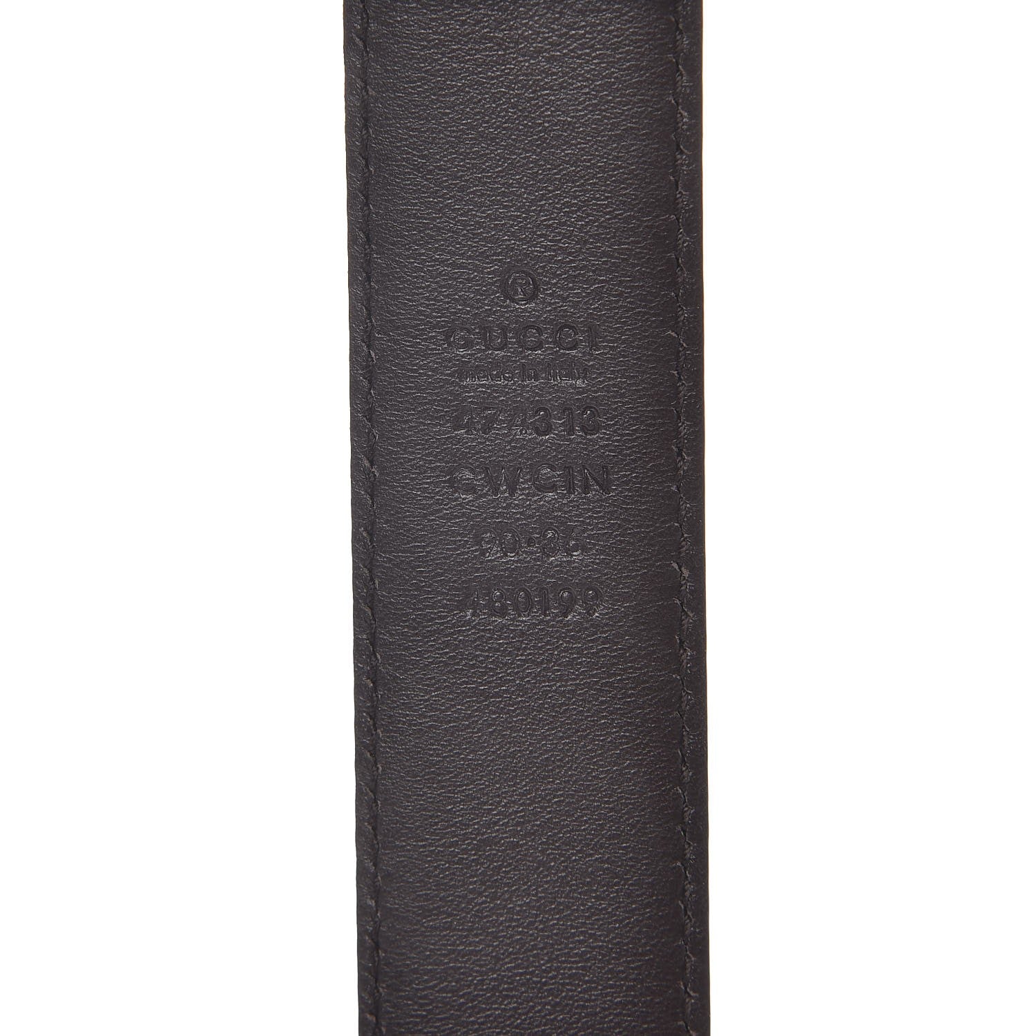 Gucci Guccissima Signature 40mm Belt 90 36 Chocolate 7 of 8