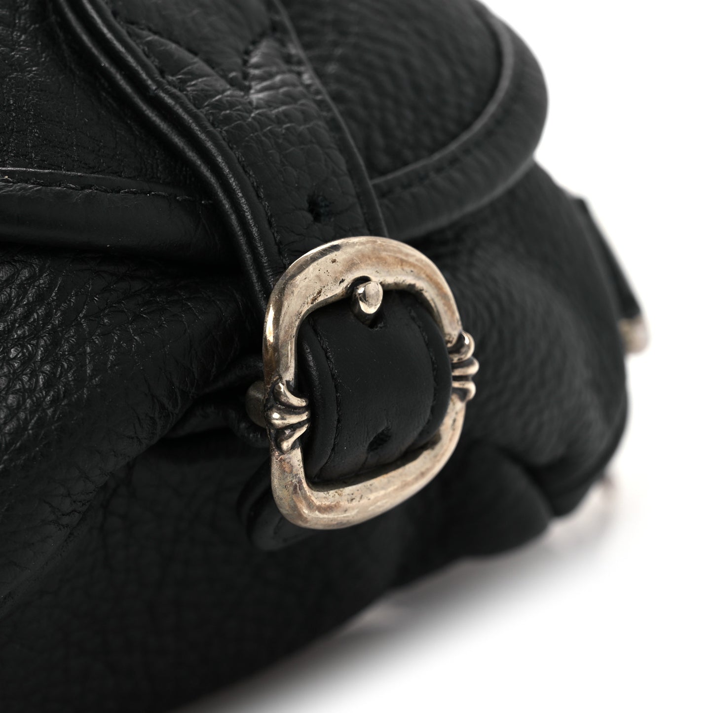 Grained Calfskin Mini Snat Pack Gunslinger Waist Bag Black
