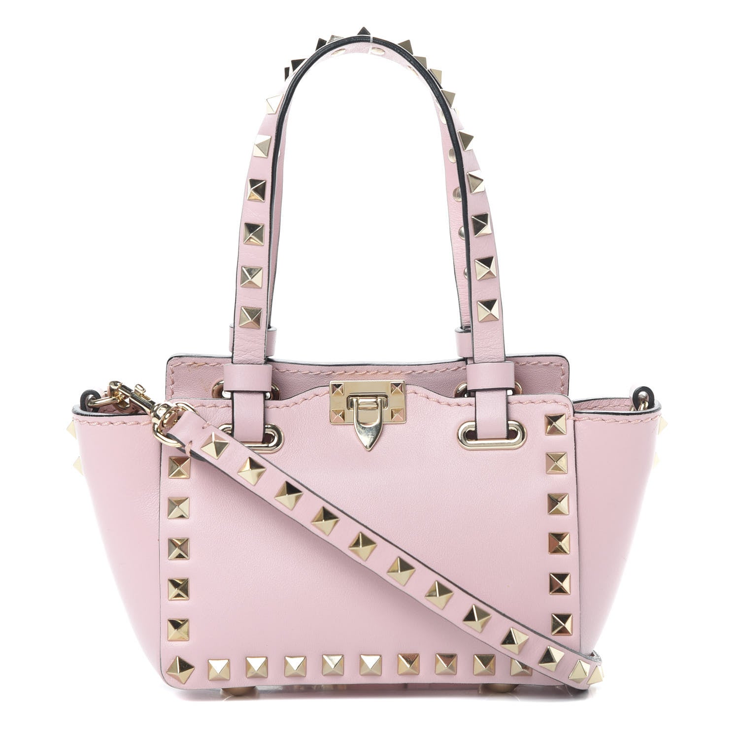Valentino Garavani Vitello Micro Rockstud Tote Cipria 1 of 14