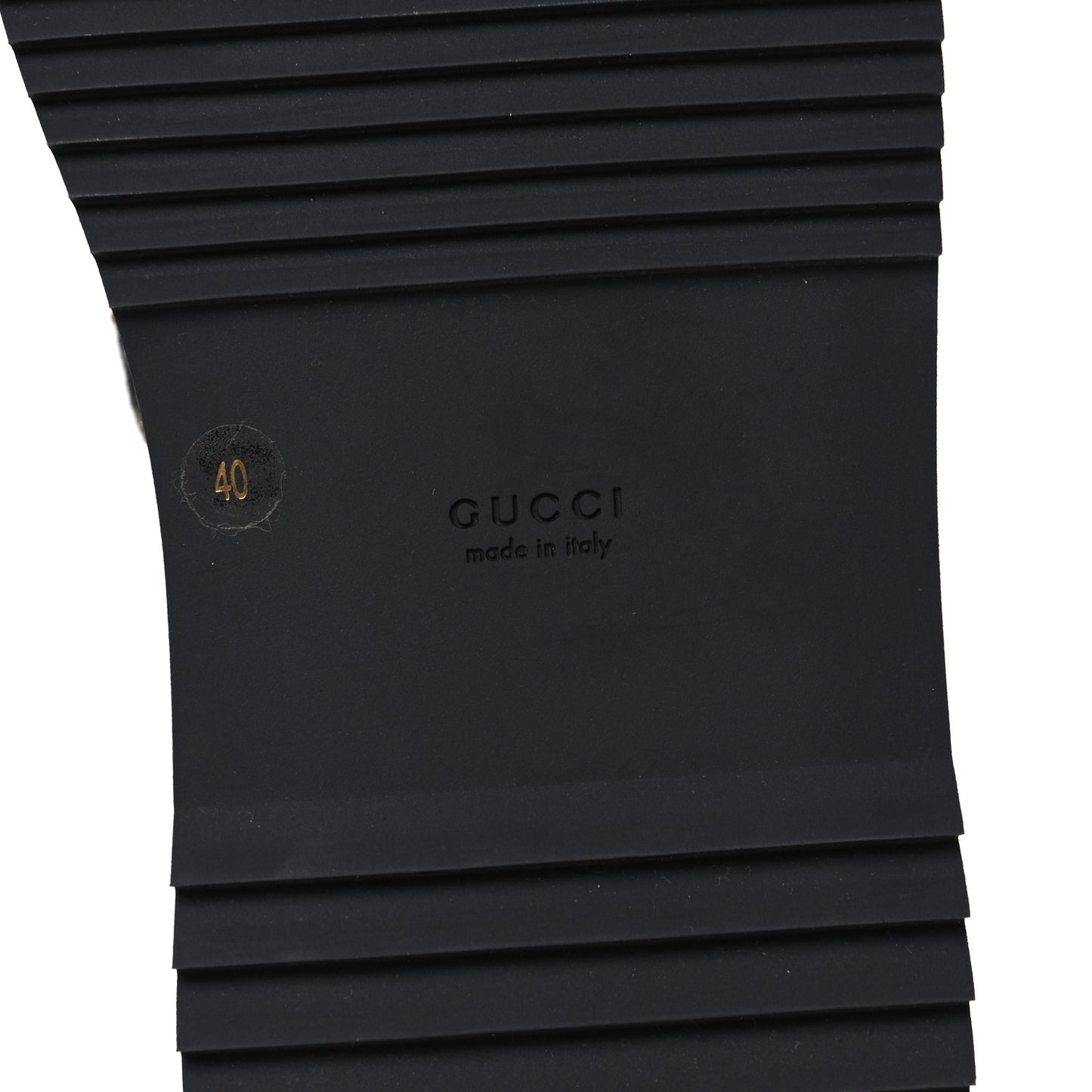 Jacquard Black Denim GG Monogram Angelina Platform 55mm Slide Sandals 40 Black Ivory