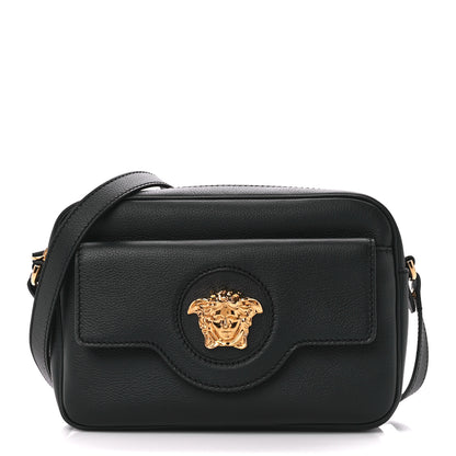 Versace Grained Calfskin Medusa Camera Bag Black 1 of 13