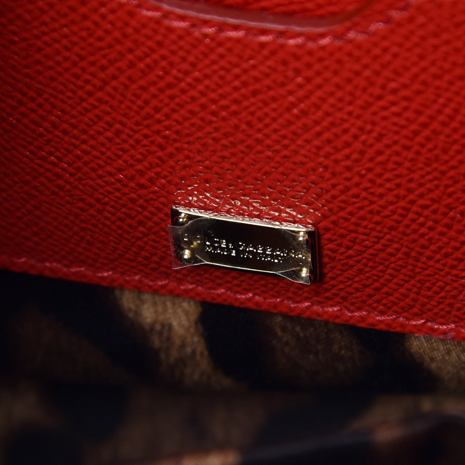 Dolce & Gabbana Dauphine Studded Medium DG Family Patch Miss Sicily Satchel Red 6 of 13