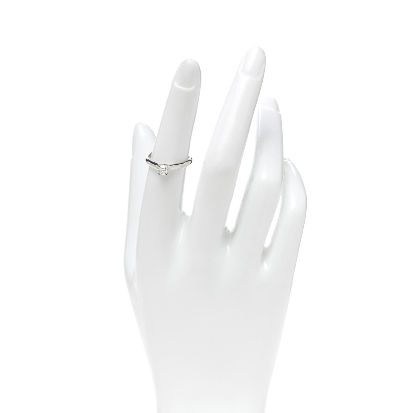 Platinum Diamond .31ct Solitaire Lucida Engagement Ring 52 6