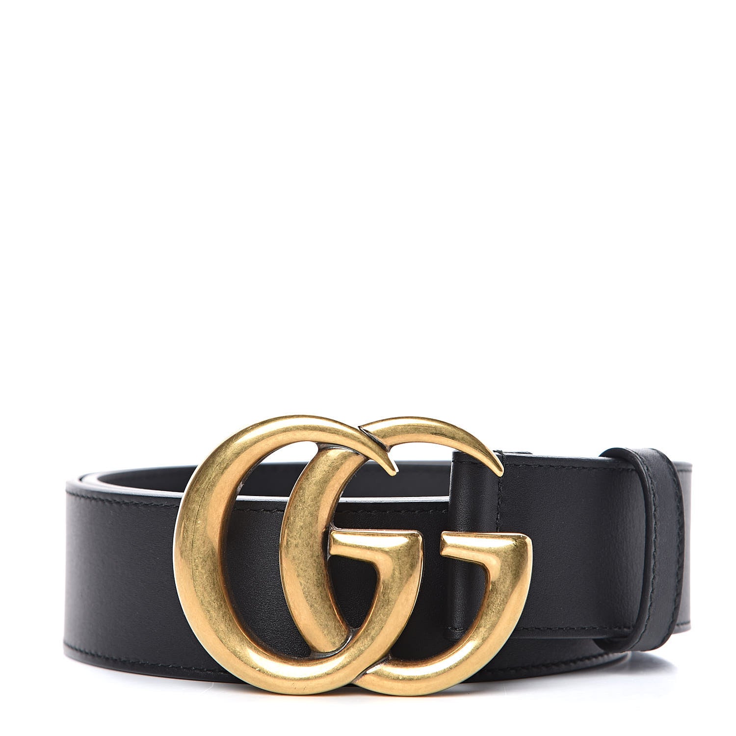 Gucci Calfskin Double G 40mm Belt 80 32 Black 1 of 6