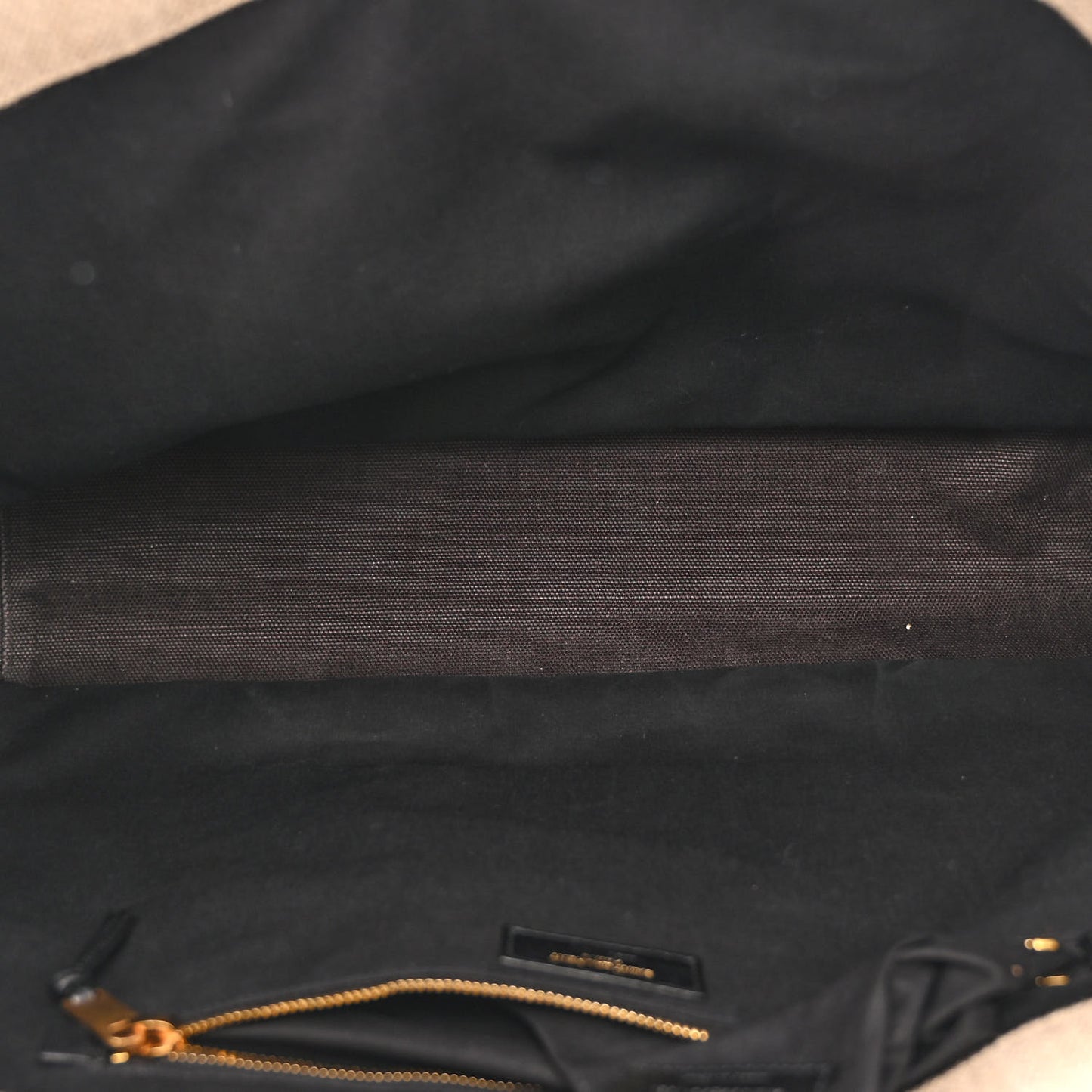 Linen Calfskin Rive Gauche Tote Natural
