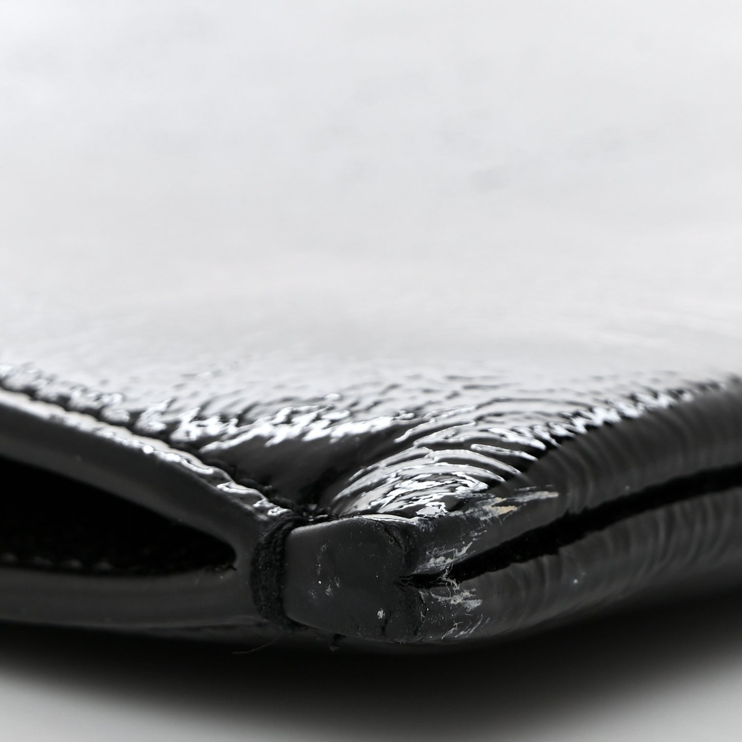 Texturized Patent Monogram iPad Case Black