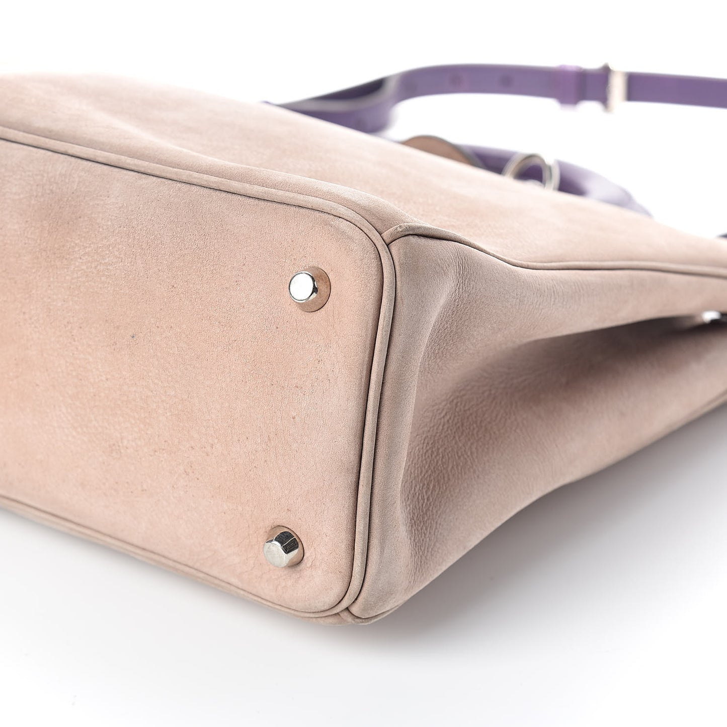 Nubuck Large Diorissimo Tote Beige Purple