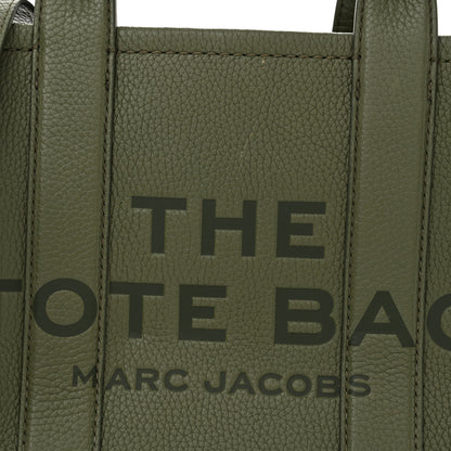 Marc Jacobs Grained Calfskin Small The Tote Bag Bronze Green 9 of 16