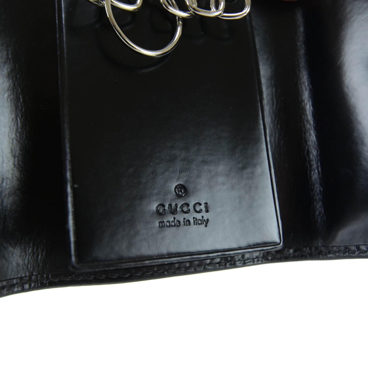 Gucci Leather GG Key Holder Black 4 of 6