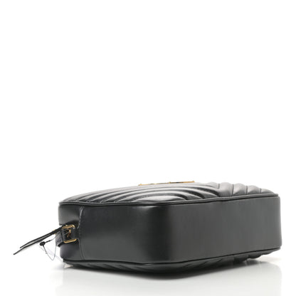 Saint Laurent Calfskin Matelasse Monogram Lou Camera Bag Black 3 of 9