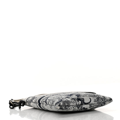 Christian Dior Technical Fabric Embroidered Toile De Jouy DiorTravel Multifunction Pouch Blue 5 of 15