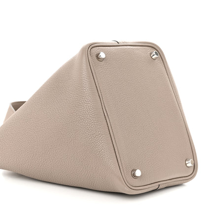 Hermes Taurillon Maurice Picotin Lock 18 PM Gris Asphalte 9 of 11