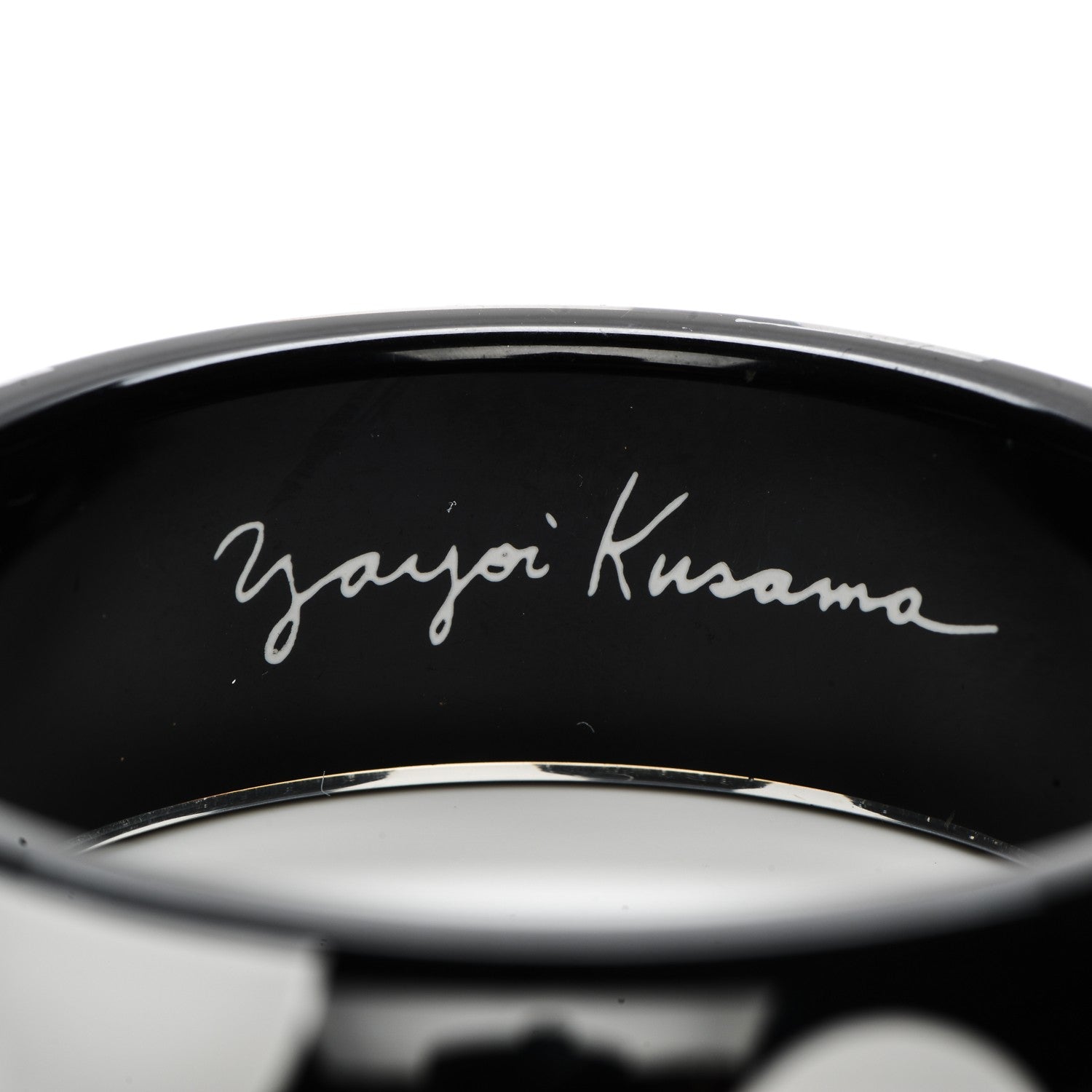 Louis Vuitton Kusama Infinity Dots Bangle GM Black 5 of 9