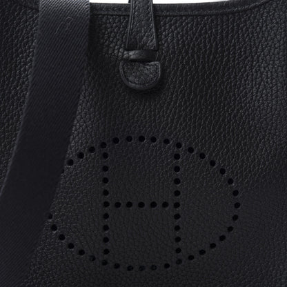 Hermes Taurillon Clemence Evelyne TPM Black 10 of 11