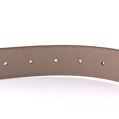 Louis Vuitton Monogram Calfskin 30mm LV Initiales Reversible Belt 90 36 Beige 4 of 5