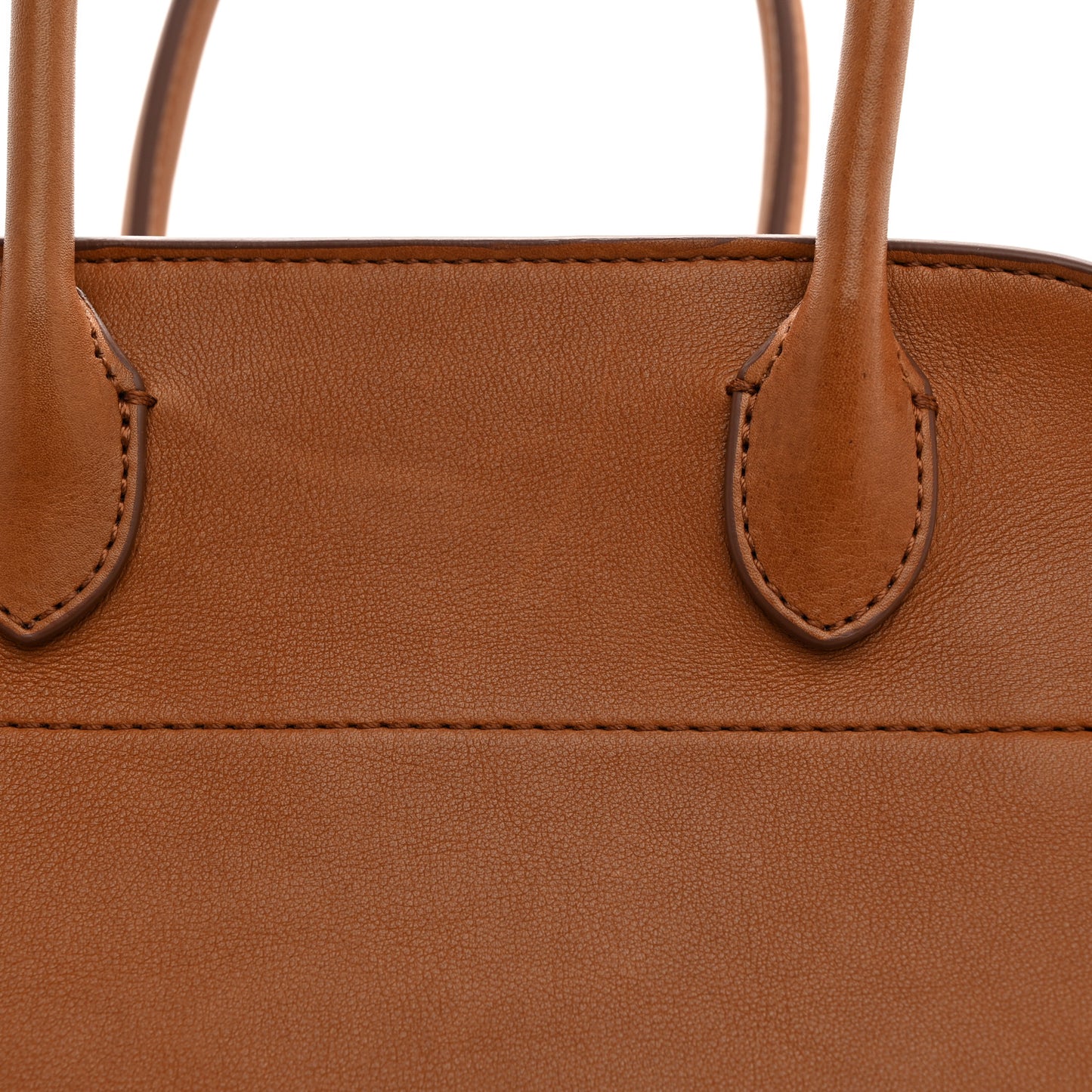 Polished Saddle Calfskin Soft Margaux 10 Bag Cuir