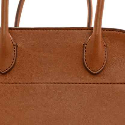 The Row Polished Saddle Calfskin Soft Margaux 10 Bag Cuir 11 of 15