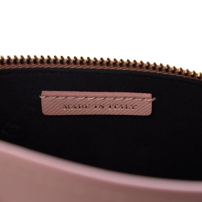 Burberry Trench Calfskin Medium Zip Lock Pouch Ash Rose Pale Clementine 7 of 10
