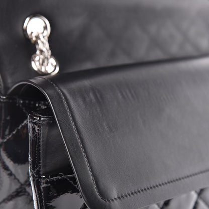 Chanel Distressed Patent Quilted 2.55 Reissue 227 Flap Black 13 of 16