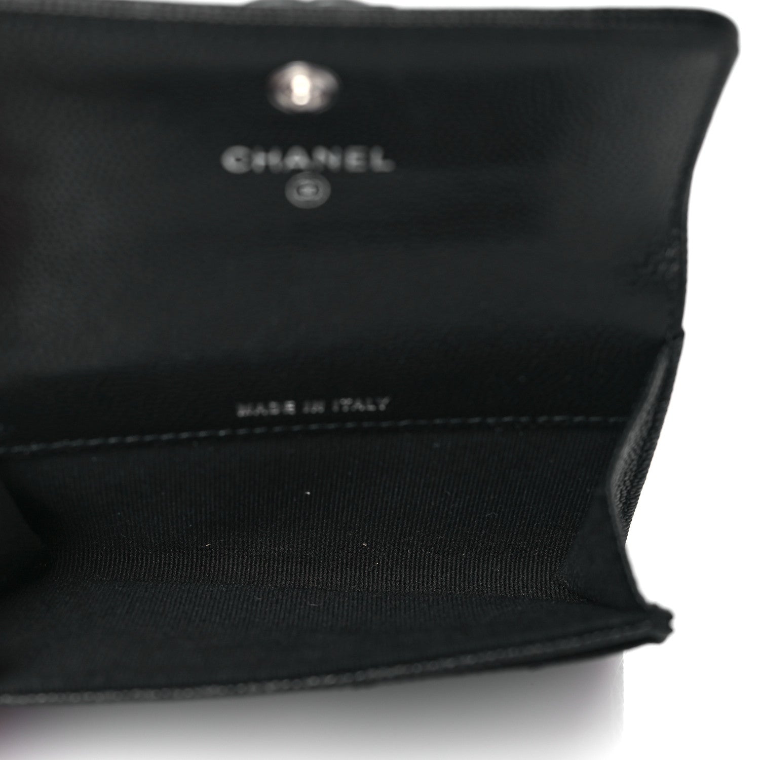 Chanel Caviar Quilted Boy Flap Card Holder Black 5 of 10