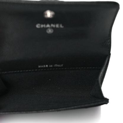 Chanel Caviar Quilted Boy Flap Card Holder Black 5 of 10