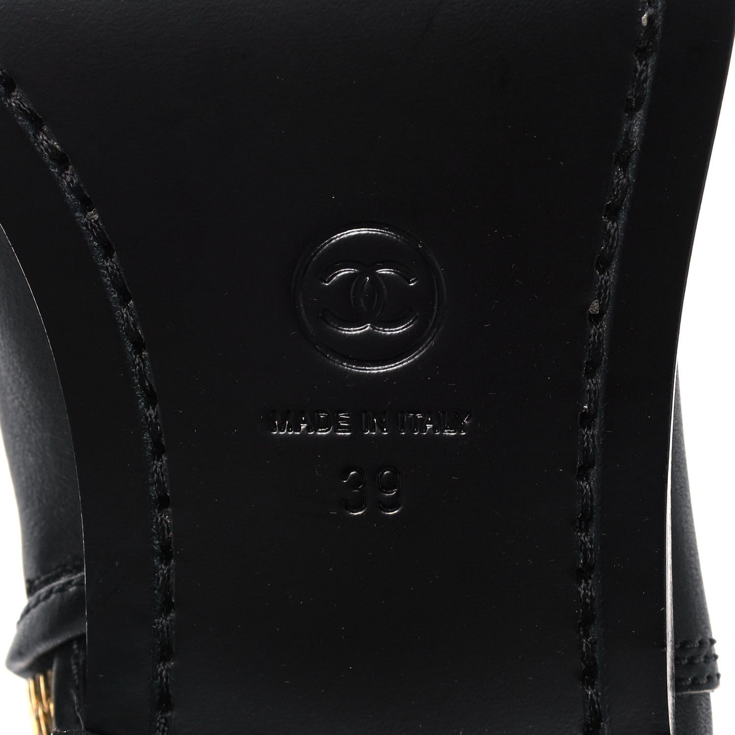 Chanel Calfskin Quilted CC Logo Mid Calf Boots 39 Black 6 of 9