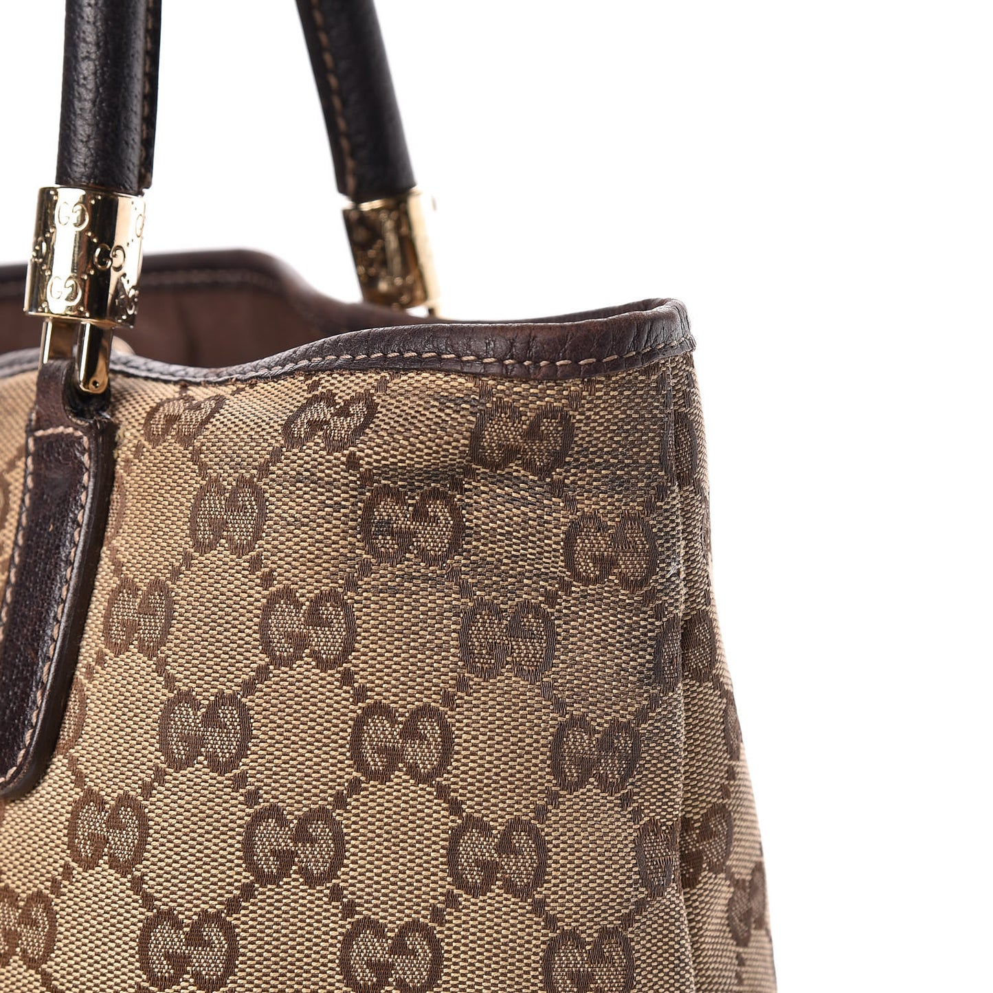 Monogram Web Tote Brown