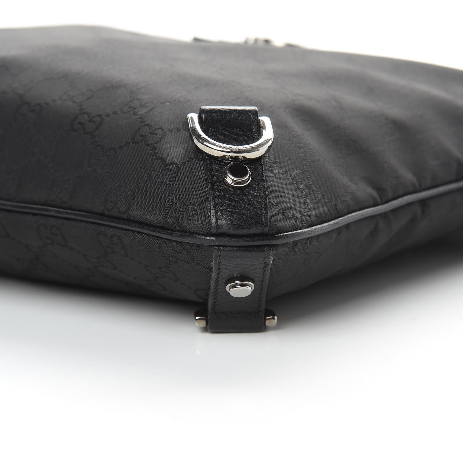 Gucci Monogram Abbey Messenger Bag Black 10 of 13