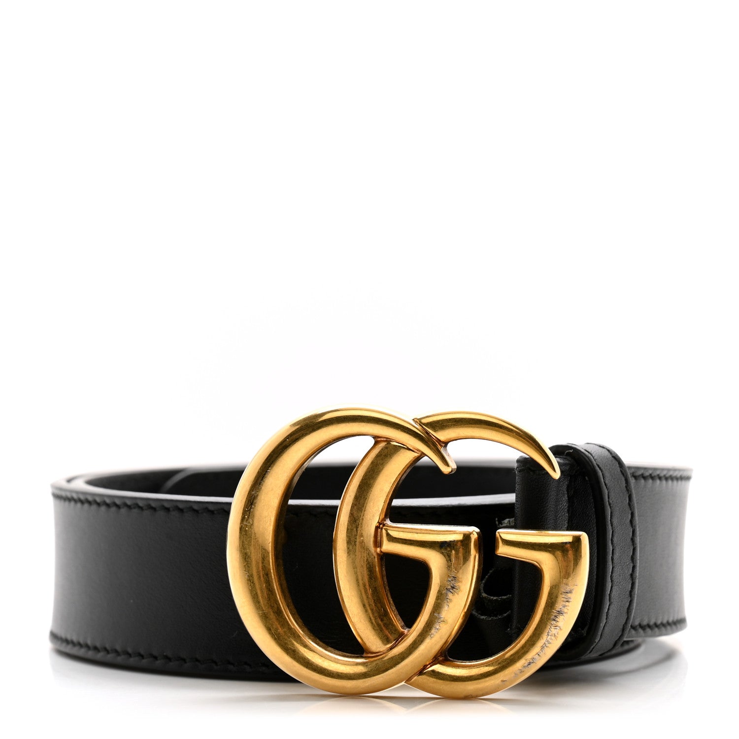 Gucci Moon Calfskin Double G 30mm Belt 75 30 Black 1 of 7