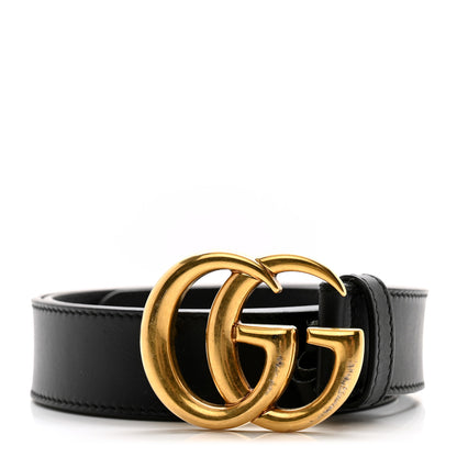 Gucci Moon Calfskin Double G 30mm Belt 75 30 Black 1 of 7